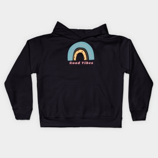 Good Vibes Rainbow Design Kids Hoodie